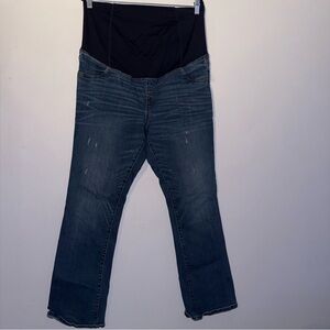 Isabel Maternity Over Belly Distressed Bootcut Maternity
Jeans size 14/32R